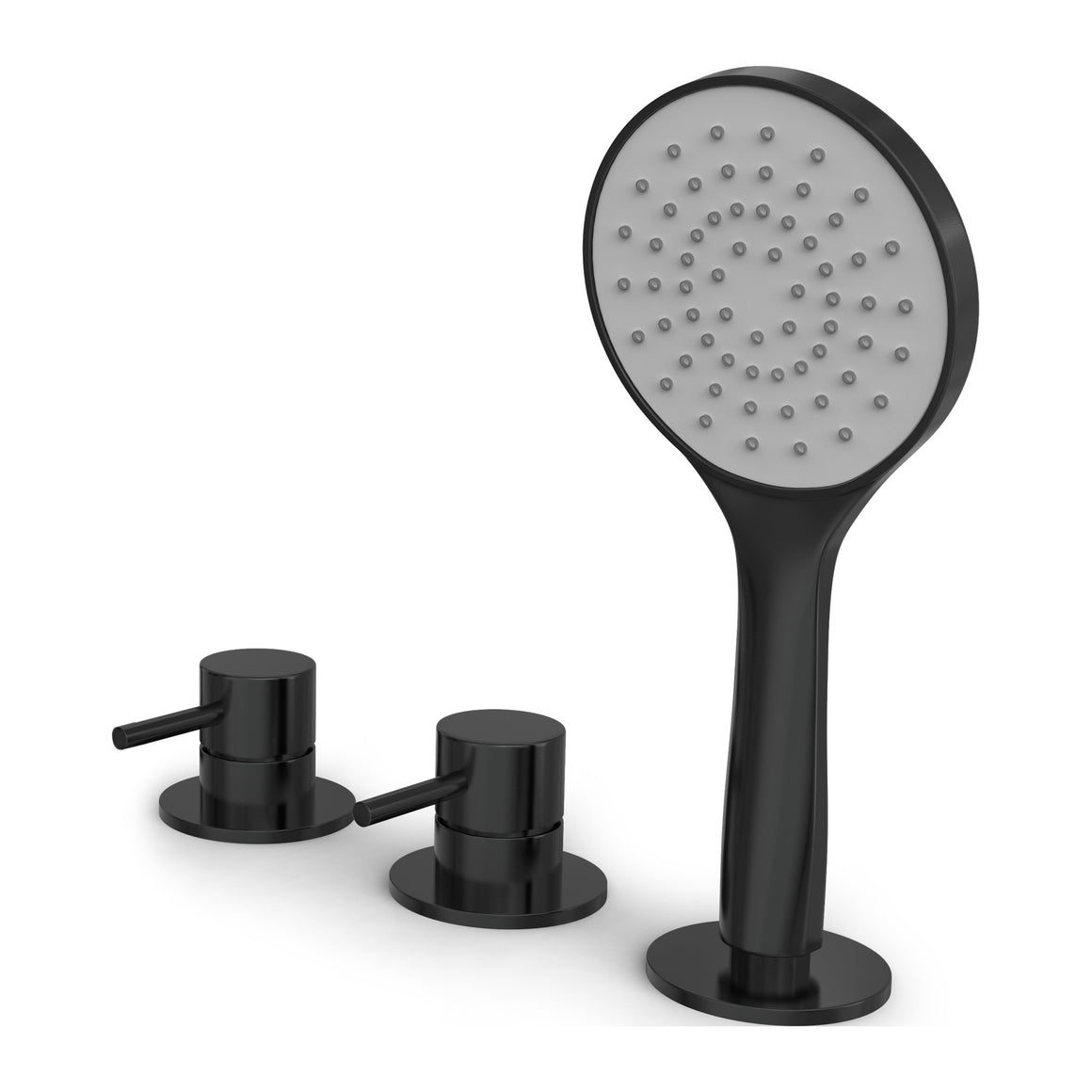 Hotbath Buddy B175 badrandcombinatie zonder uitloop met handdouche Geborsteld zwart PVD productfoto