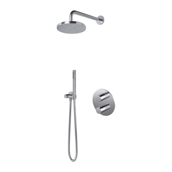 Hotbath Buddy IBS1A inbouw regendoucheset thermostatisch met 2-weg stop-omstel