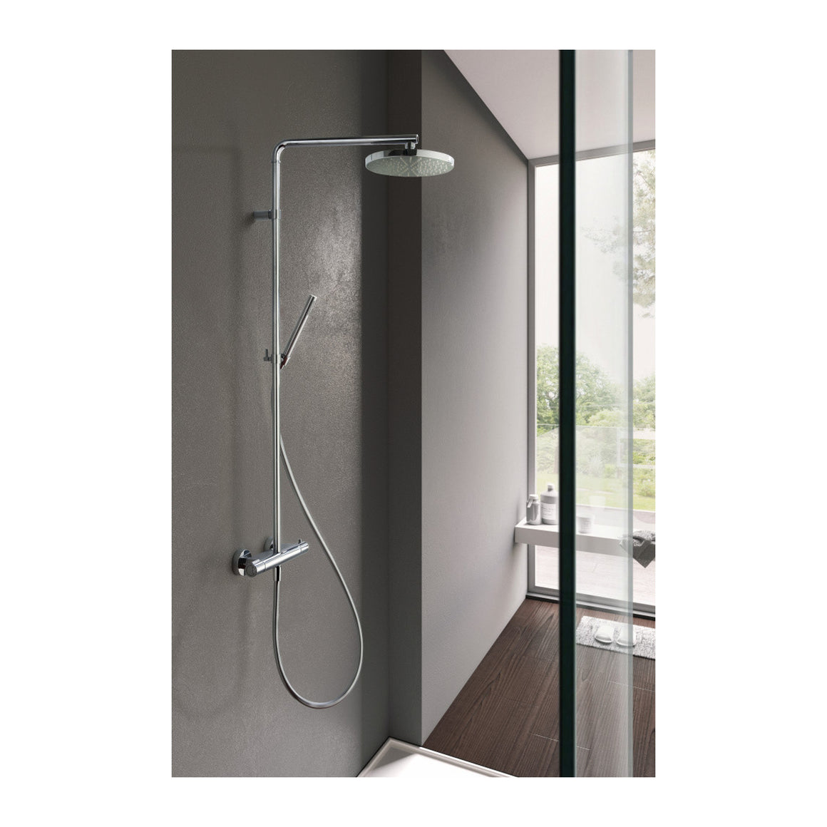 Hotbath Buddy SDS7 thermostatische regendoucheset opbouw Universal Chroom productfoto