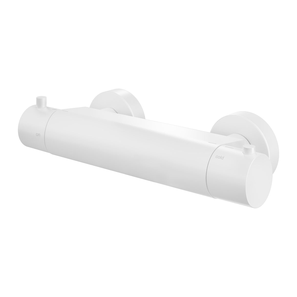 Hotbath Cobber B008 thermostatische douchemengkraan opbouw Mat wit productfoto