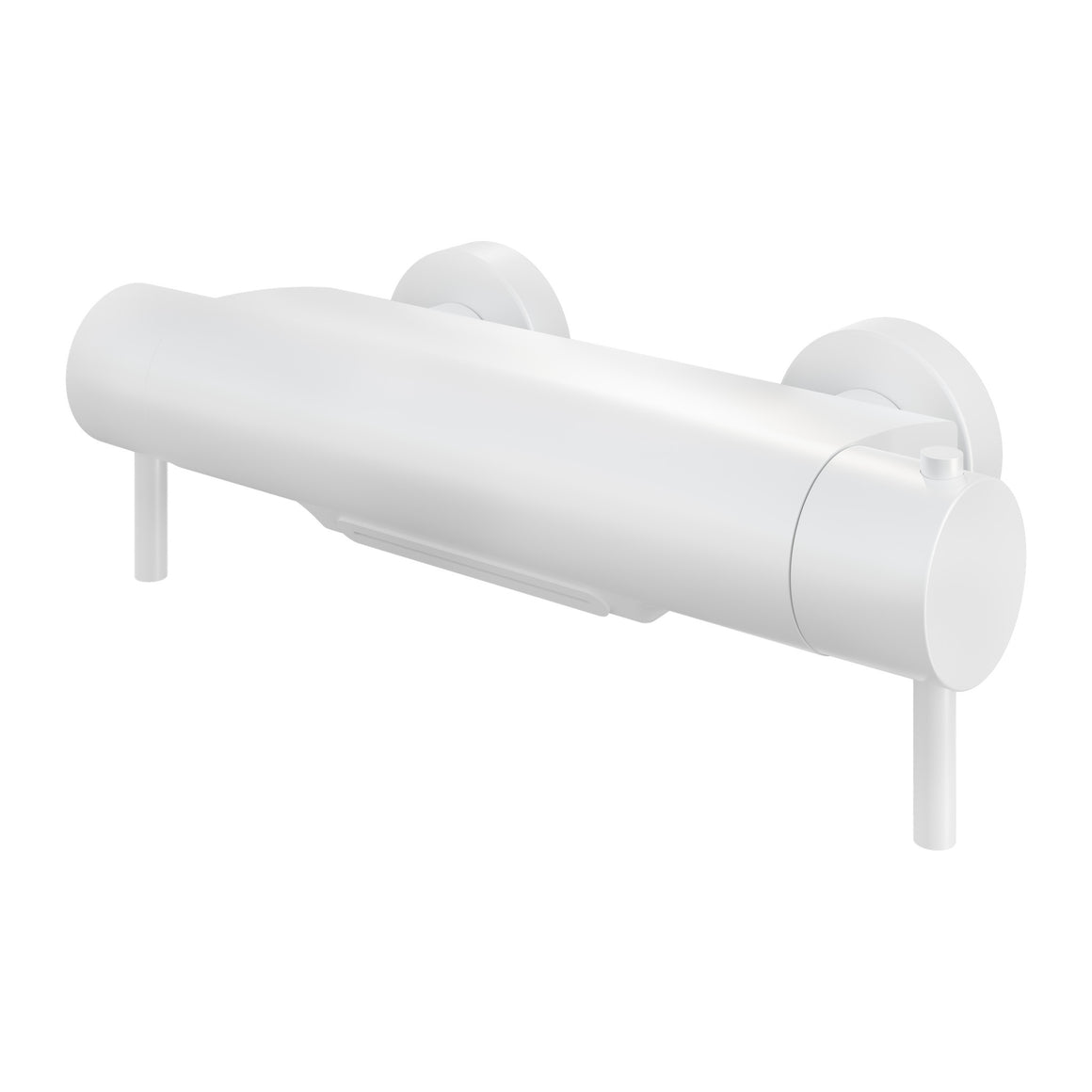 Hotbath Cobber B021 thermostatische badmengkraan met cascade uitloop Mat wit productfoto
