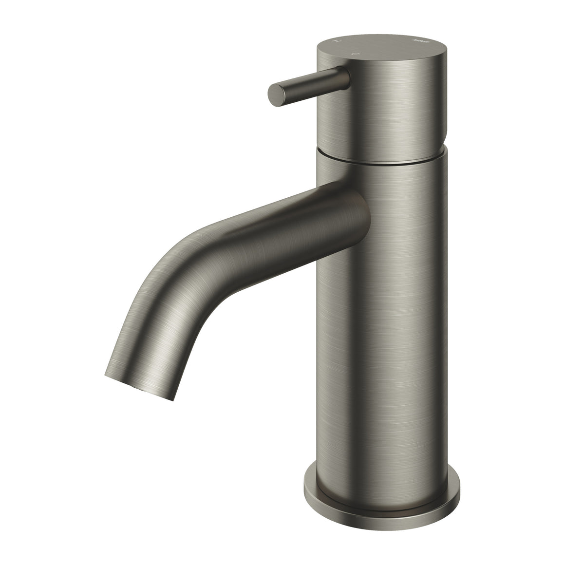 Hotbath Cobber CB003C wastafelmengkraan met gebogen uitloop Geborsteld nikkel productfoto