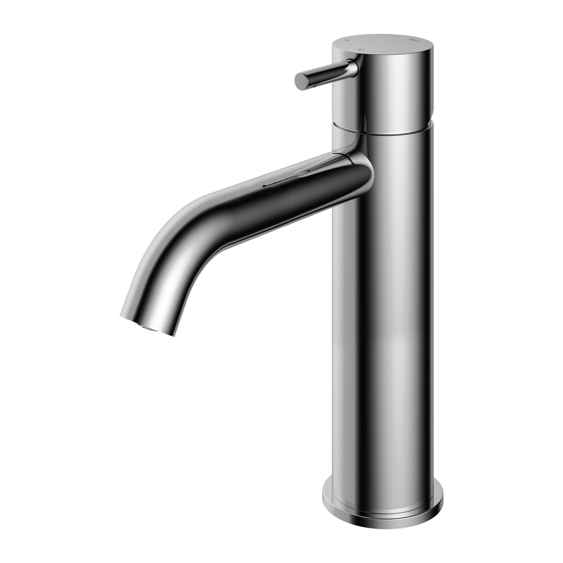 Hotbath Cobber CB003MC halfhoge wastafelmengkraan met gebogen uitloop Chroom productfoto
