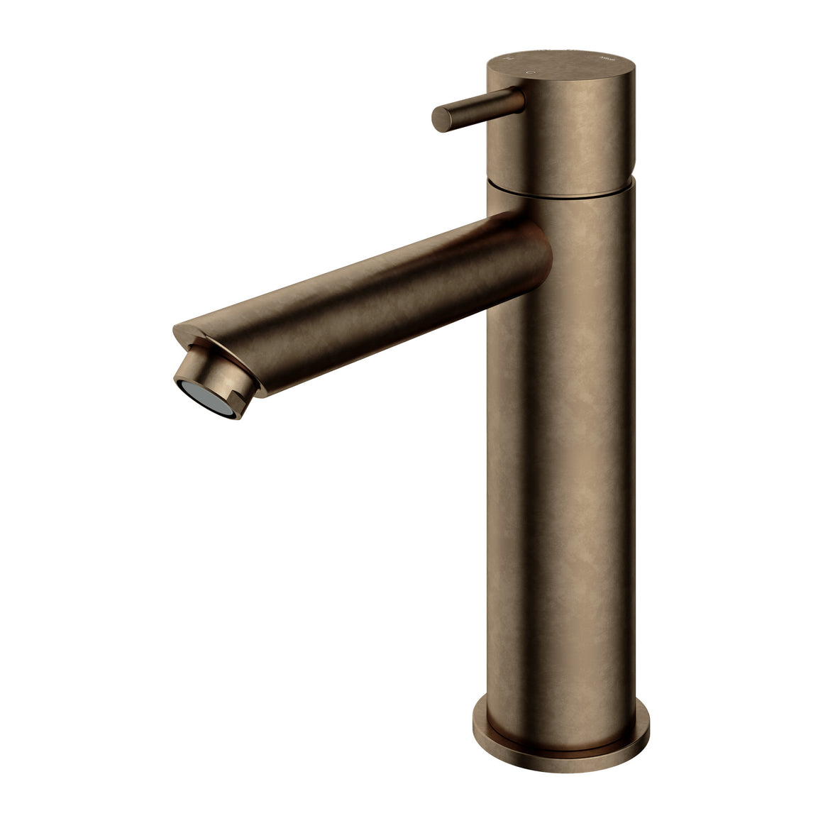 Hotbath Cobber CB003MS halfhoge wastafelmengkraan met rechte uitloop Verouderd messing productfoto