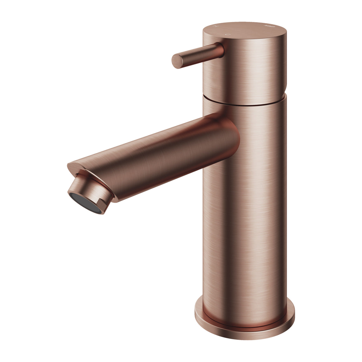 Hotbath Cobber CB003S wastafelmengkraan met rechte uitloop Geborsteld koper PVD productfoto