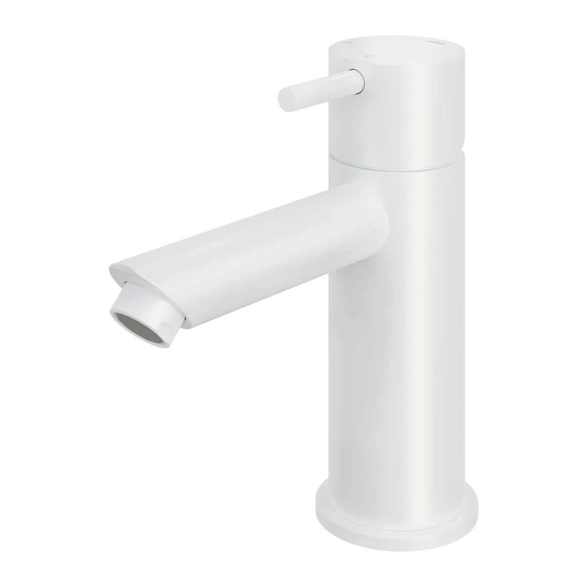 Hotbath Cobber CB003S wastafelmengkraan met rechte uitloop Mat wit productfoto