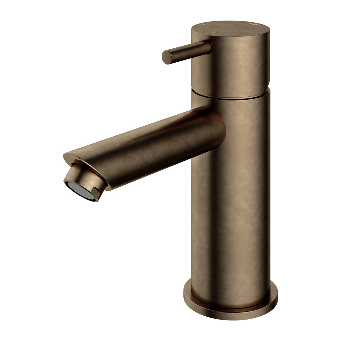 Hotbath Cobber CB003S wastafelmengkraan met rechte uitloop Verouderd messing productfoto