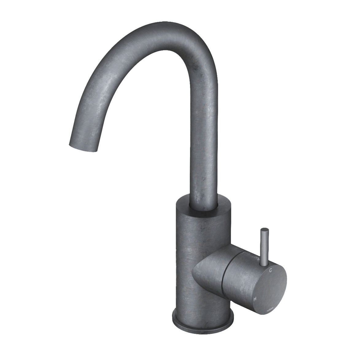 Hotbath Cobber CB004 wastafelmengkraan met draaibare uitloop Verouderd ijzer productfoto