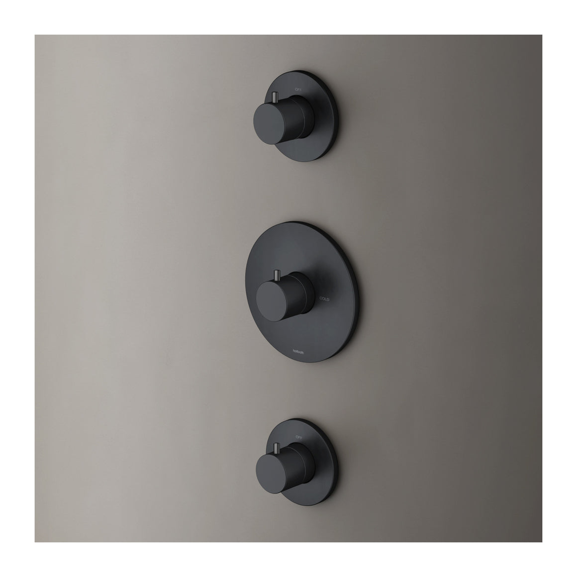 Hotbath Cobber CB007 inbouw thermostaat met 2 stopkranen Geborsteld koper PVD productfoto