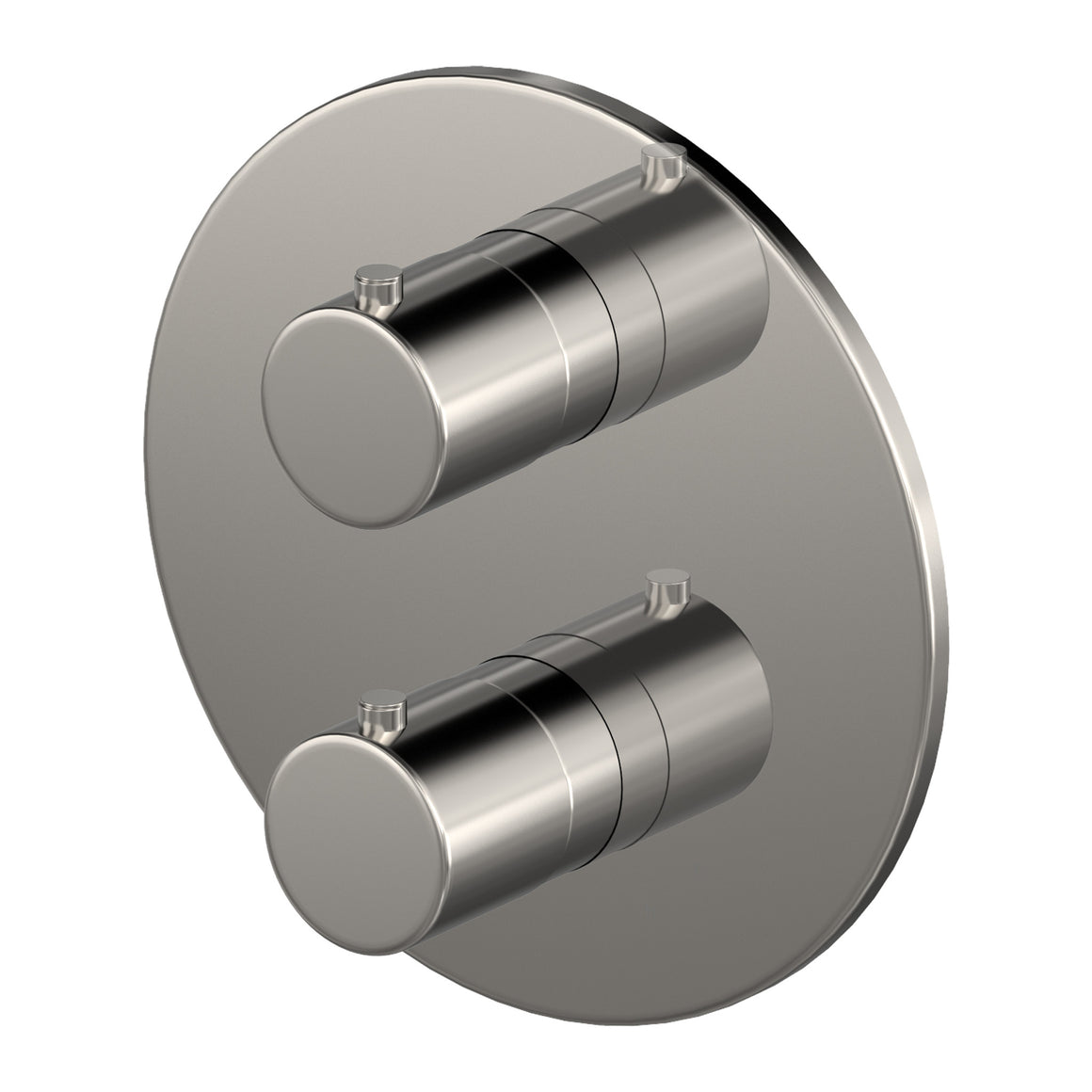 Hotbath Cobber CB009 inbouw thermostaat met 2-weg stop-omstel Geborsteld nikkel productfoto