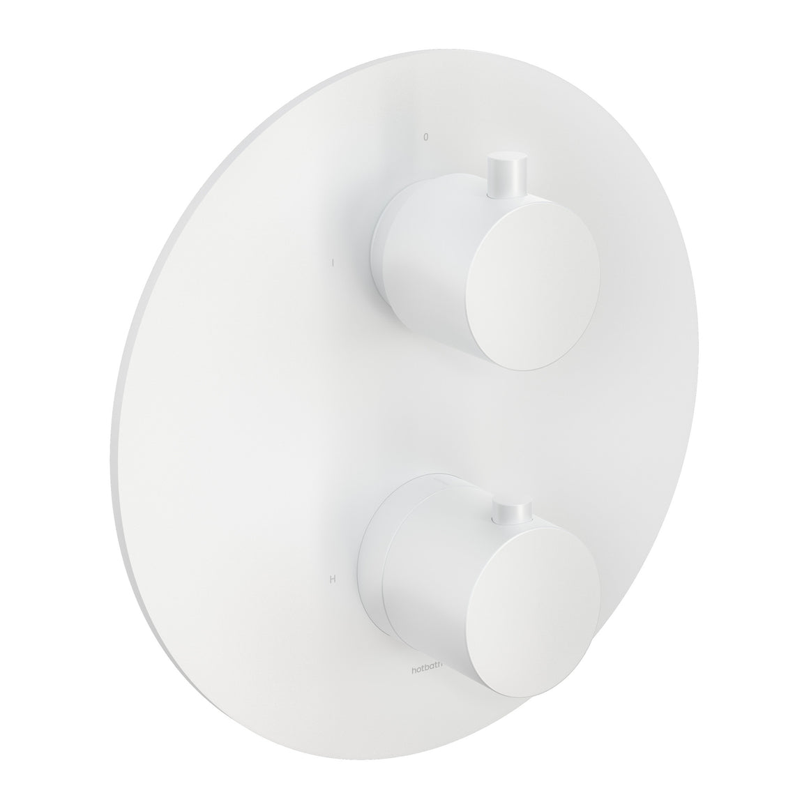 Hotbath Cobber CB009 inbouw thermostaat met 2-weg stop-omstel Mat wit productfoto