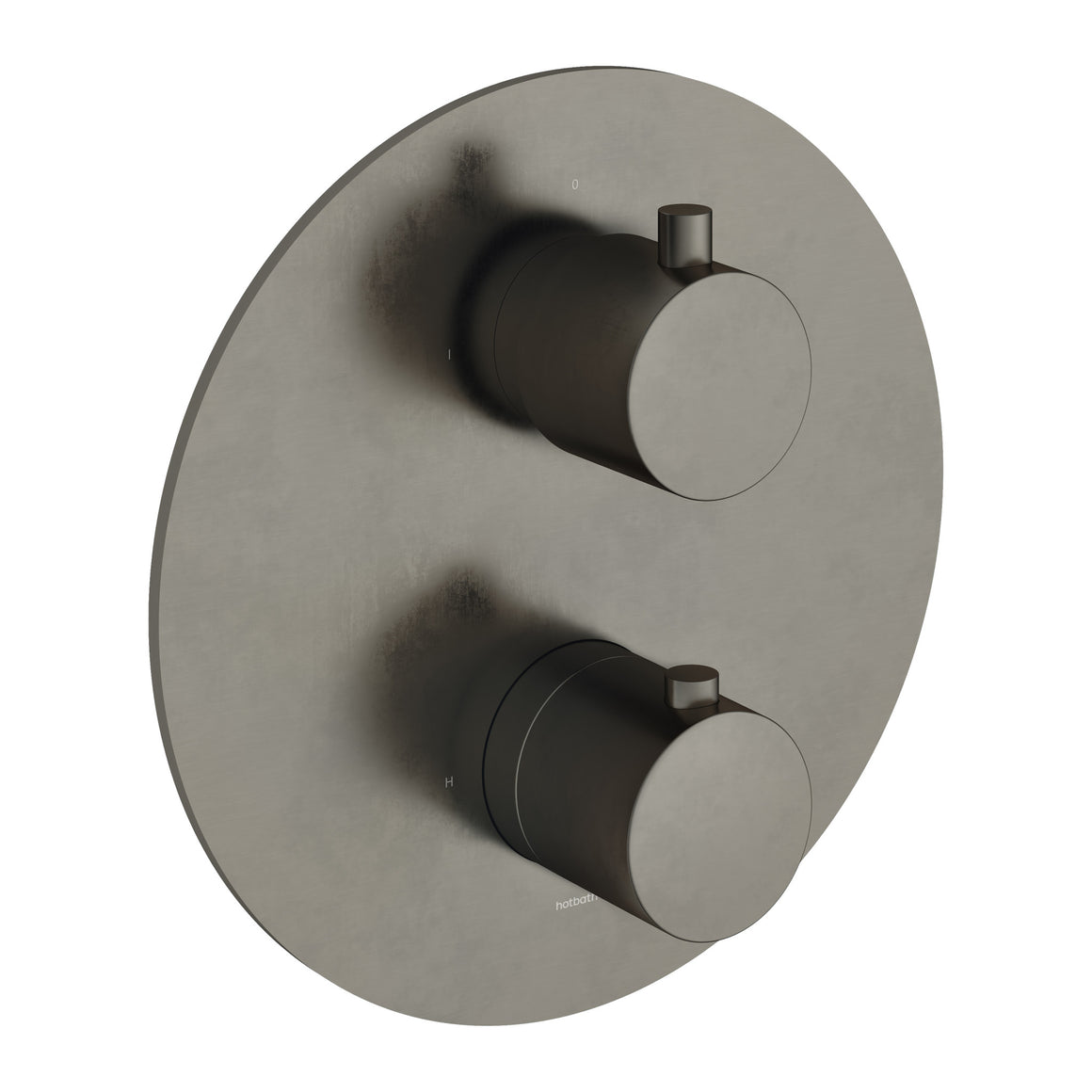 Hotbath Cobber CB009 inbouw thermostaat met 2-weg stop-omstel Verouderd ijzer productfoto