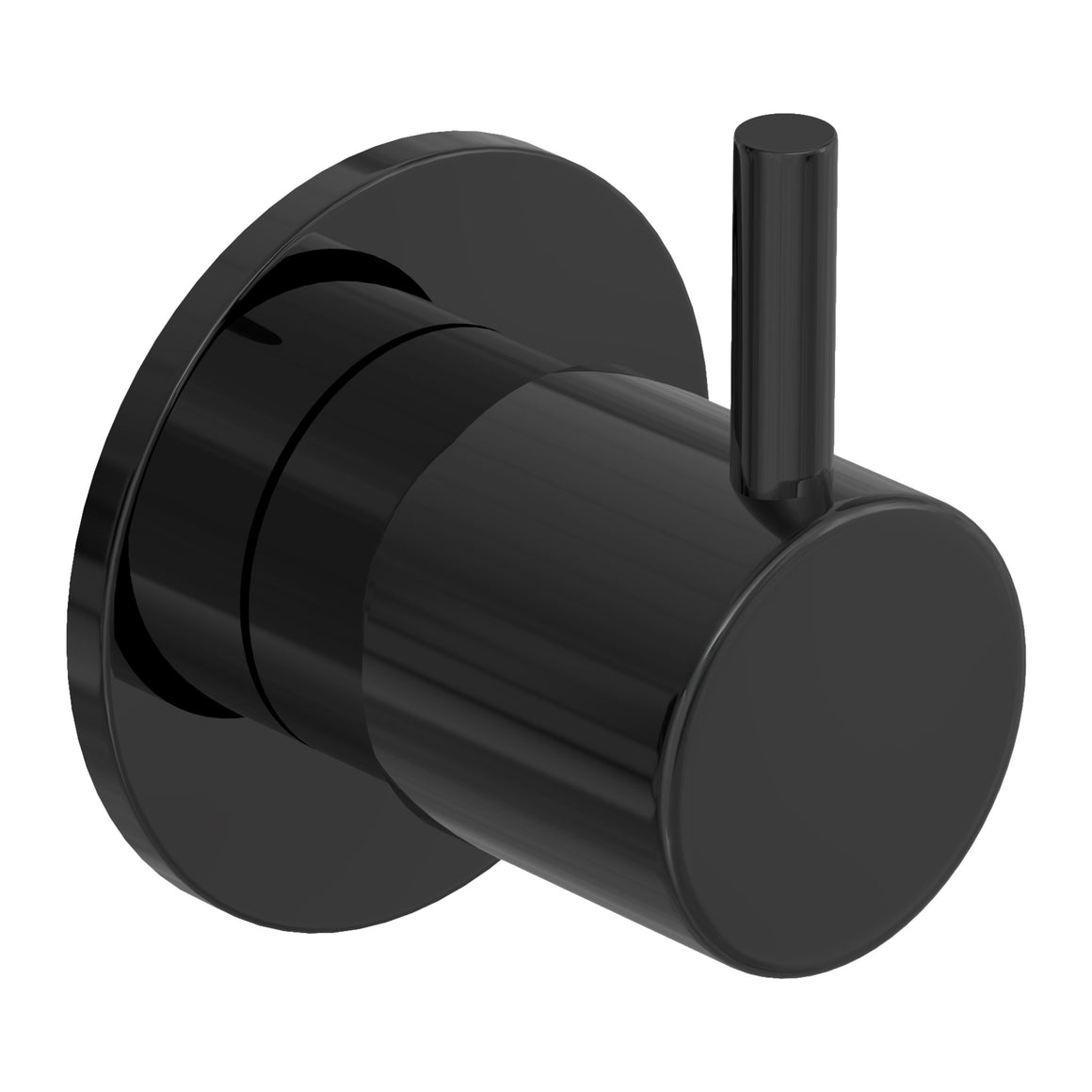 Hotbath Cobber CB010C inbouw stopkraan koud water Gepolijst zwart PVD productfoto