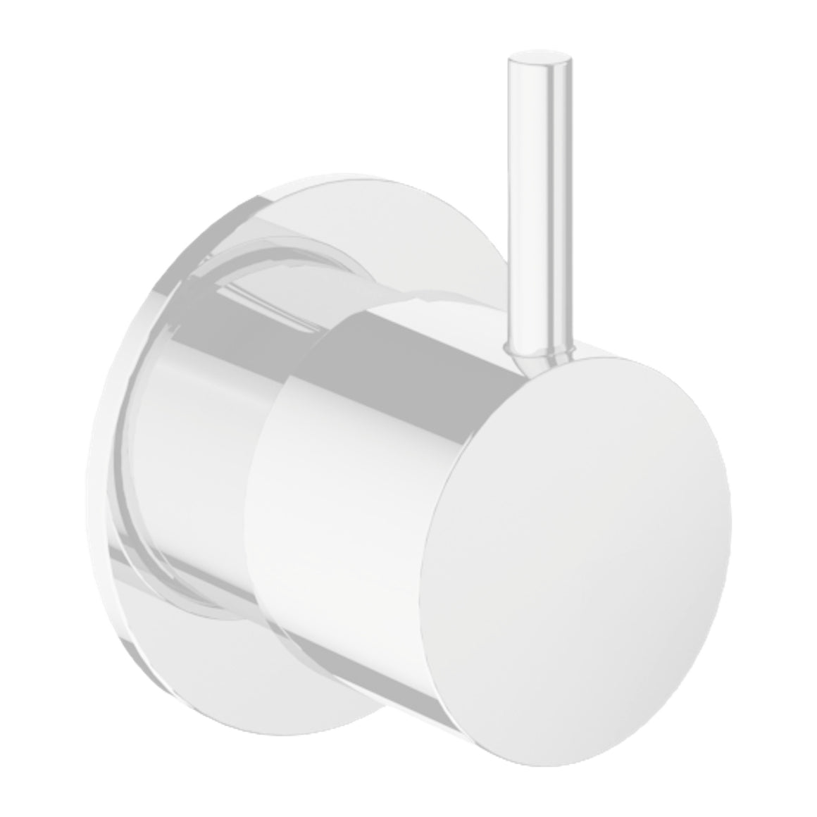 Hotbath Cobber CB010C inbouw stopkraan koud water Mat wit productfoto (kleurimpressie)