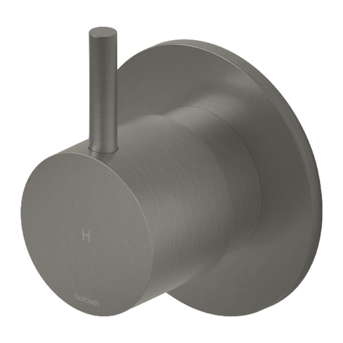 Hotbath Cobber CB010H inbouw stopkraan warm water Geborsteld nikkel productfoto (kleurimpressie)