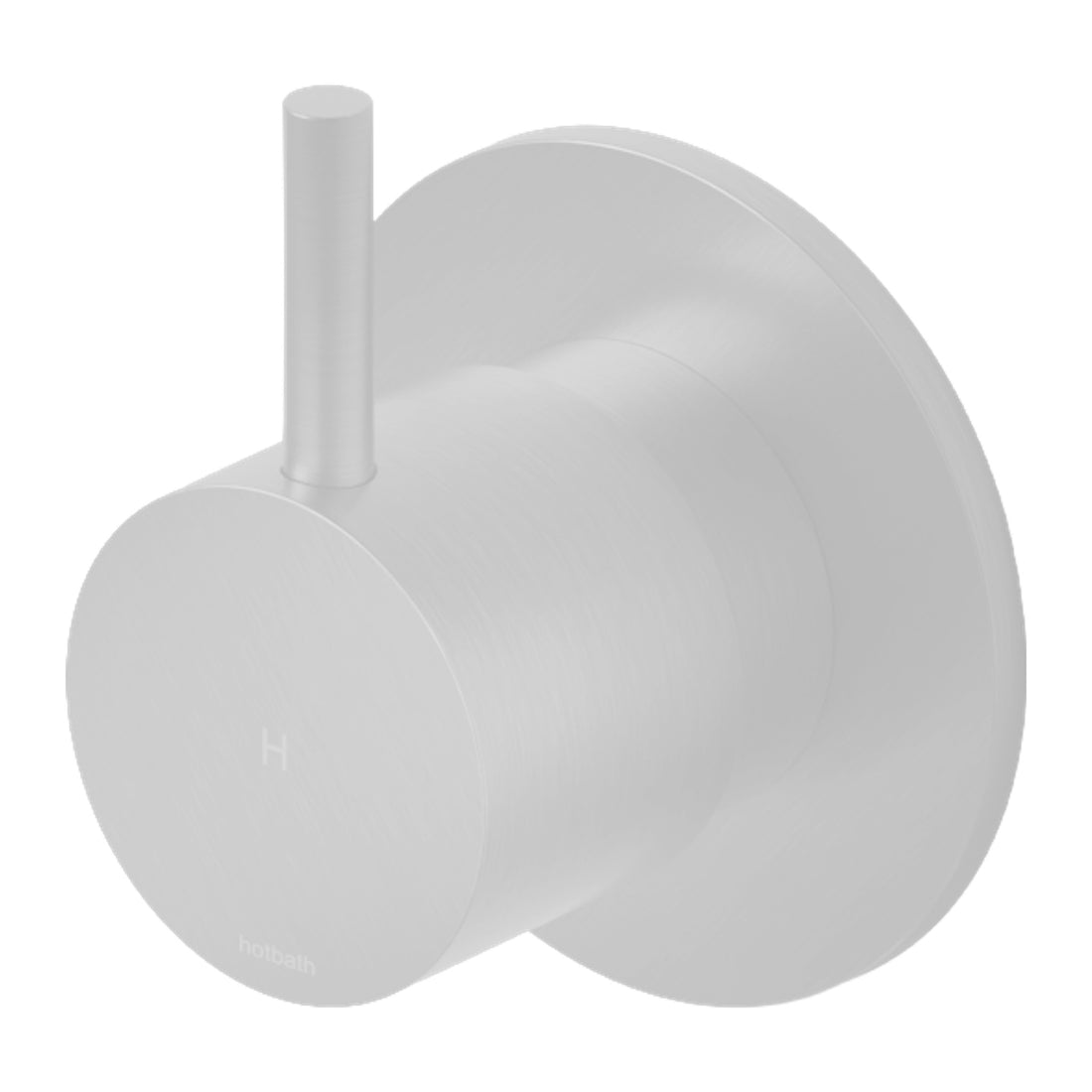 Hotbath Cobber CB010H inbouw stopkraan warm water Mat wit productfoto (kleurimpressie)