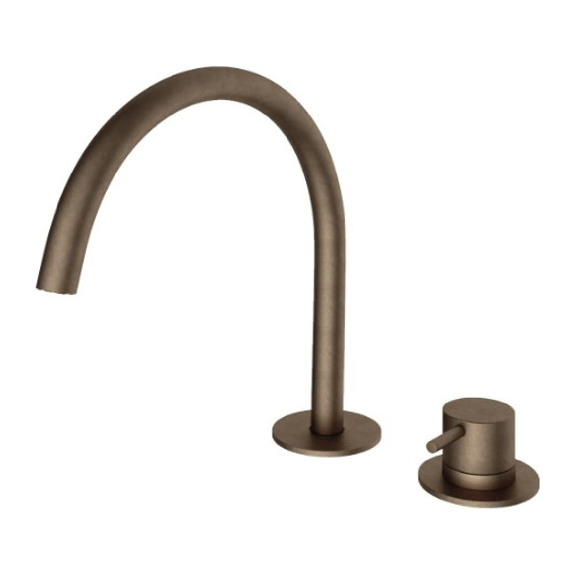 Hotbath Cobber CB023 2-gats wastafelmengkraan Verouderd messing productfoto