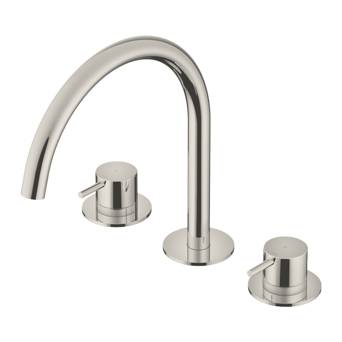 Hotbath Cobber CB033 3-gats wastafelmengkraan Geborsteld nikkel productfoto (kleurimpressie)