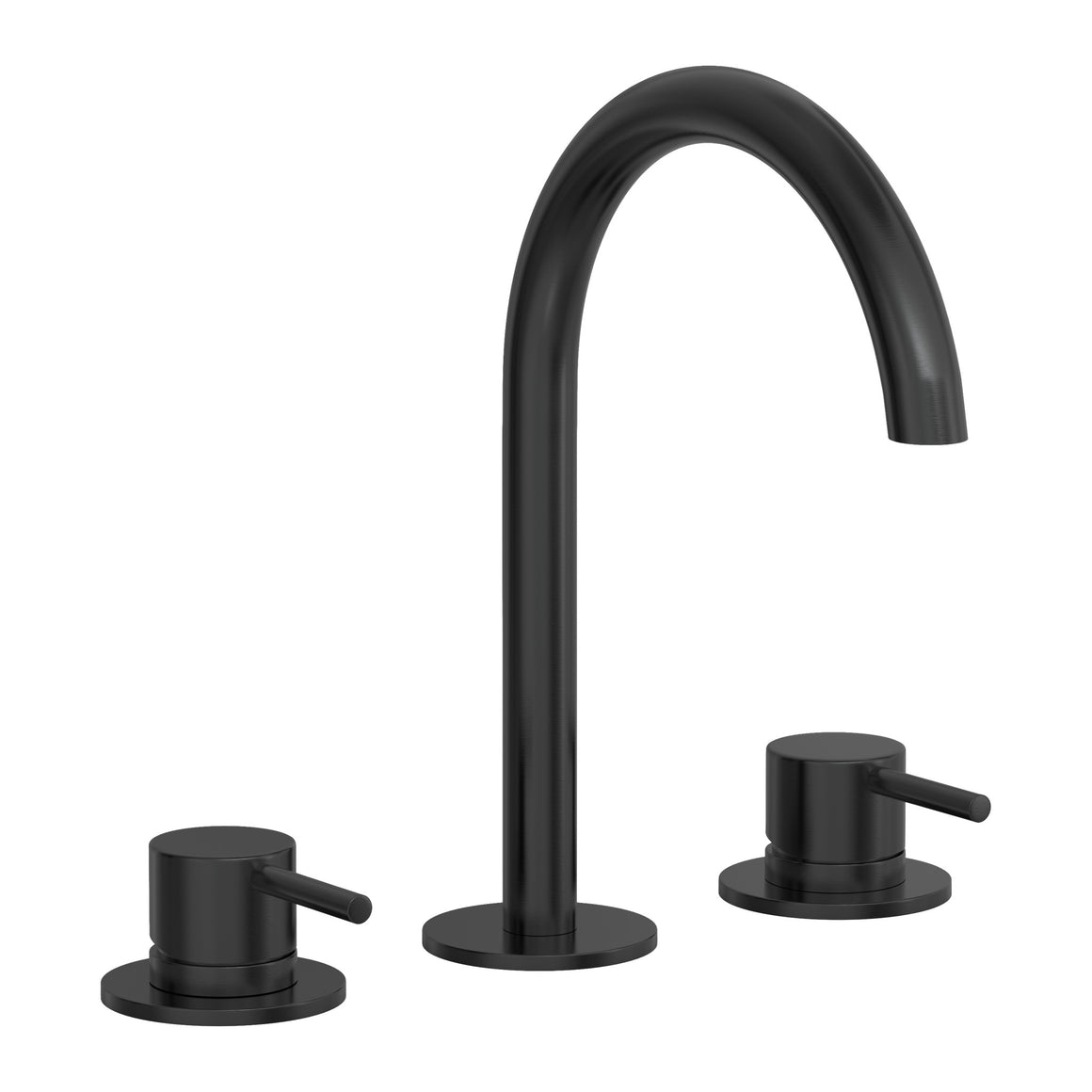 Hotbath Cobber CB033 3-gats wastafelmengkraan Geborsteld zwart PVD productfoto