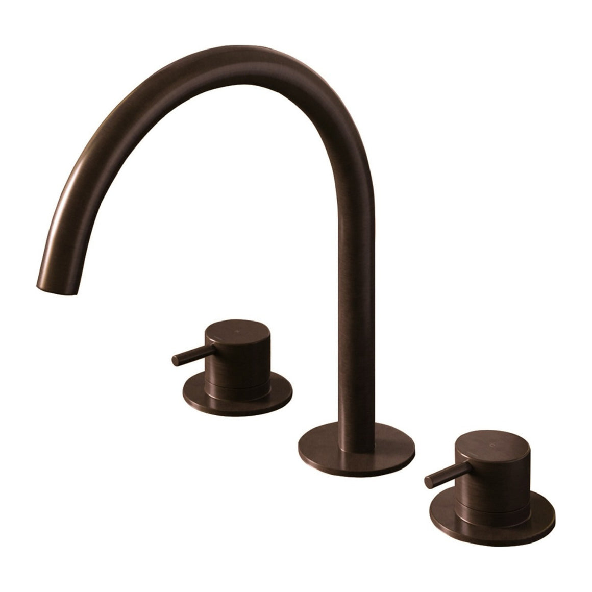 Hotbath Cobber CB033 3-gats wastafelmengkraan Verouderd messing productfoto
