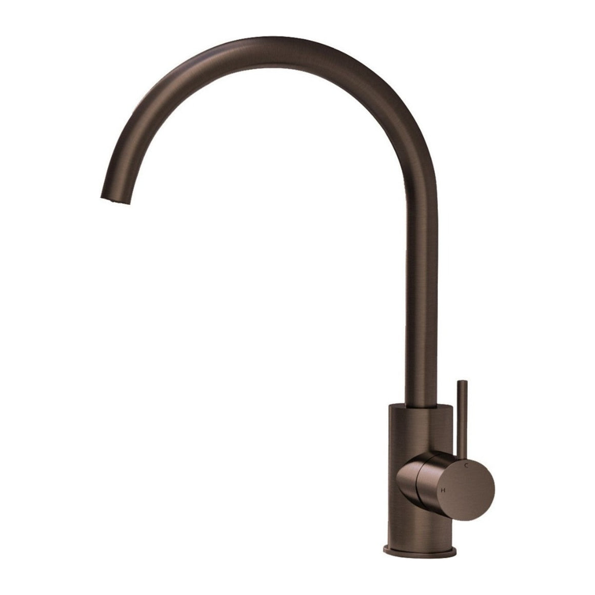 Hotbath Cobber CB040 keukenmengkraan met draaibare gebogen uitloop Verouderd messing productfoto
