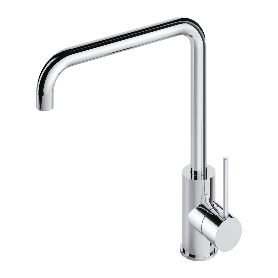 Hotbath Cobber CB041 keukenmengkraan met draaibare rechte uitloop Geborsteld nikkel productfoto