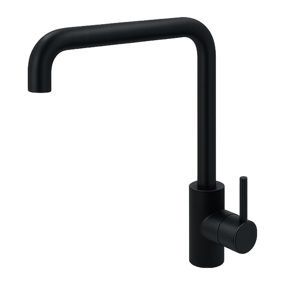 Hotbath Cobber CB041 keukenmengkraan met draaibare rechte uitloop Geborsteld zwart PVD productfoto