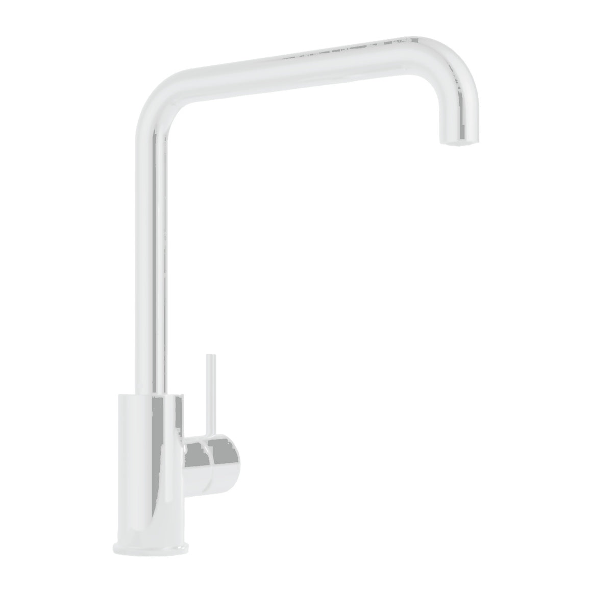 Hotbath Cobber CB041 keukenmengkraan met draaibare rechte uitloop Mat wit productfoto (kleurweergave)