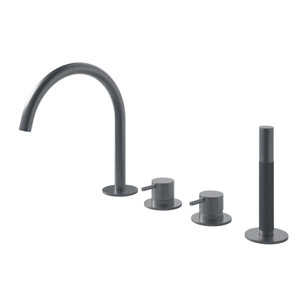 Hotbath Cobber CB073 badrandcombinatie met uitloop, handdouche en 2-weg omstel