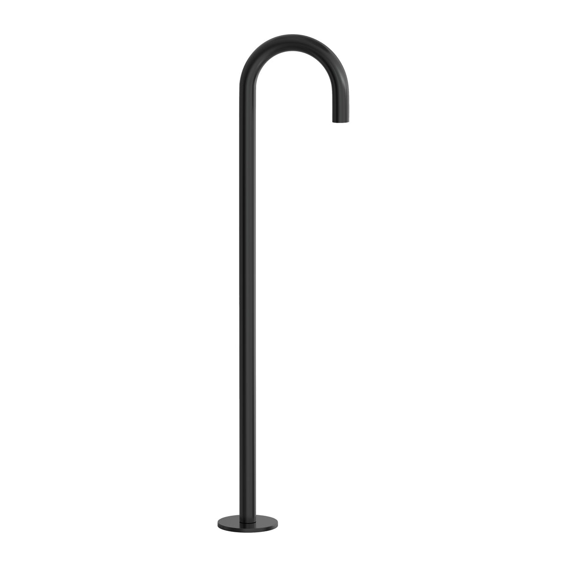 Hotbath Cobber CB076 vrijstaande baduitloop Geborsteld zwart PVD productfoto