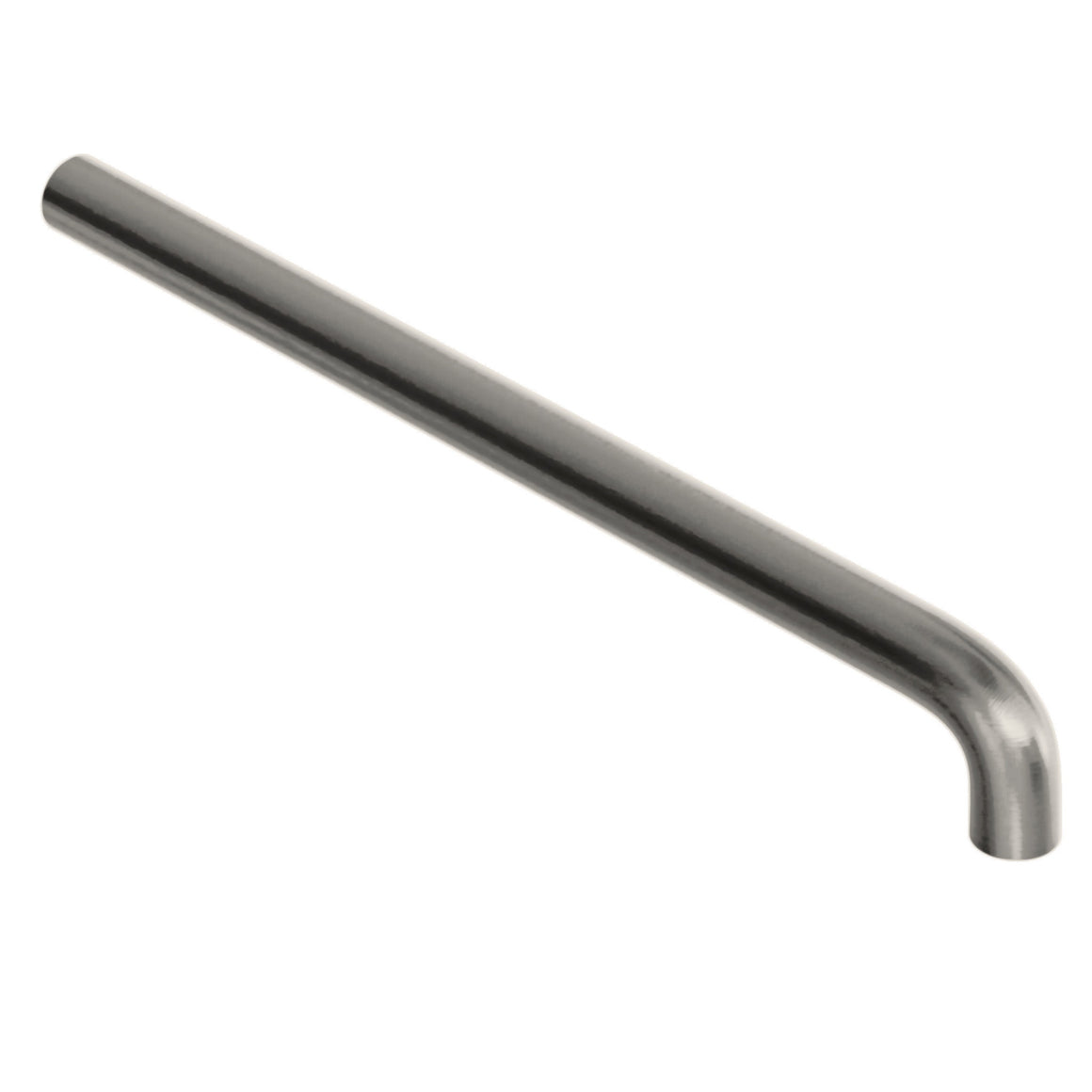 Hotbath Cobber CB094 uitloop voor inbouw wastafelkraan CB005/CB006 Geborsteld nikkel 30 cm productfoto (kleurweergave)