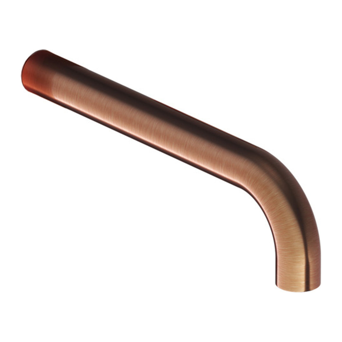 Hotbath Cobber CB094 uitloop voor inbouw wastafelkraan CB005/CB006 Geborsteld koper PVD 18 cm productfoto