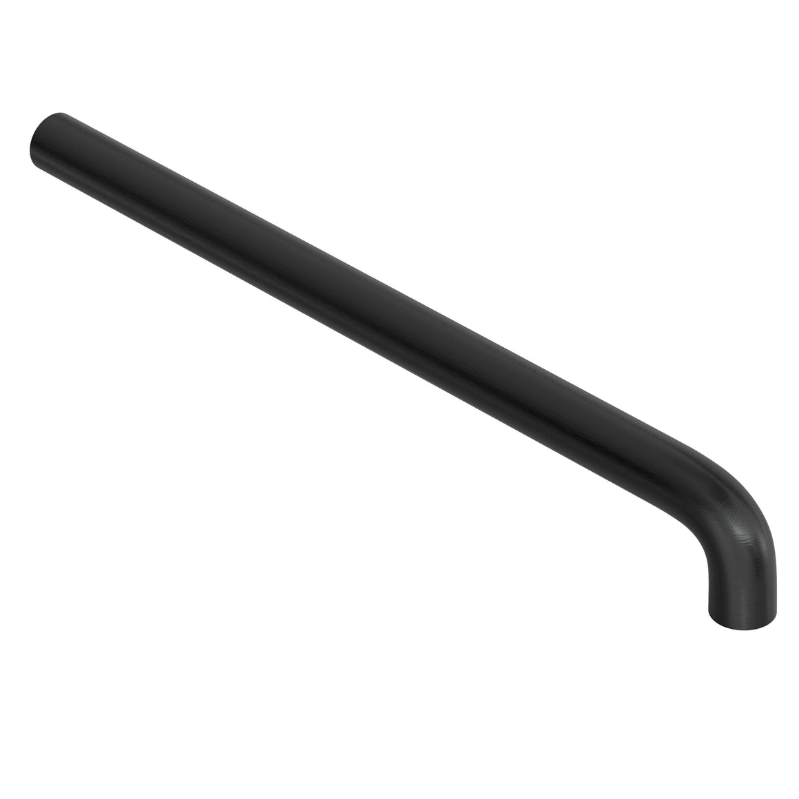 Hotbath Cobber CB094 uitloop voor inbouw wastafelkraan CB005/CB006 Geborsteld zwart PVD 30 cm productfoto