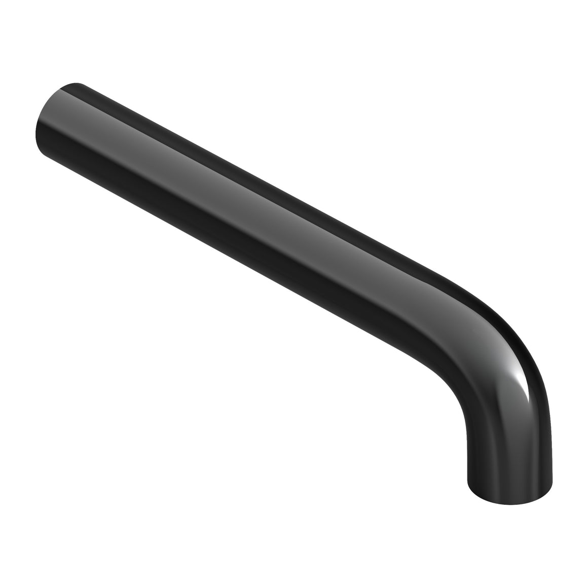 Hotbath Cobber CB094 uitloop voor inbouw wastafelkraan CB005/CB006 Gepolijst zwart PVD 15 cm productfoto