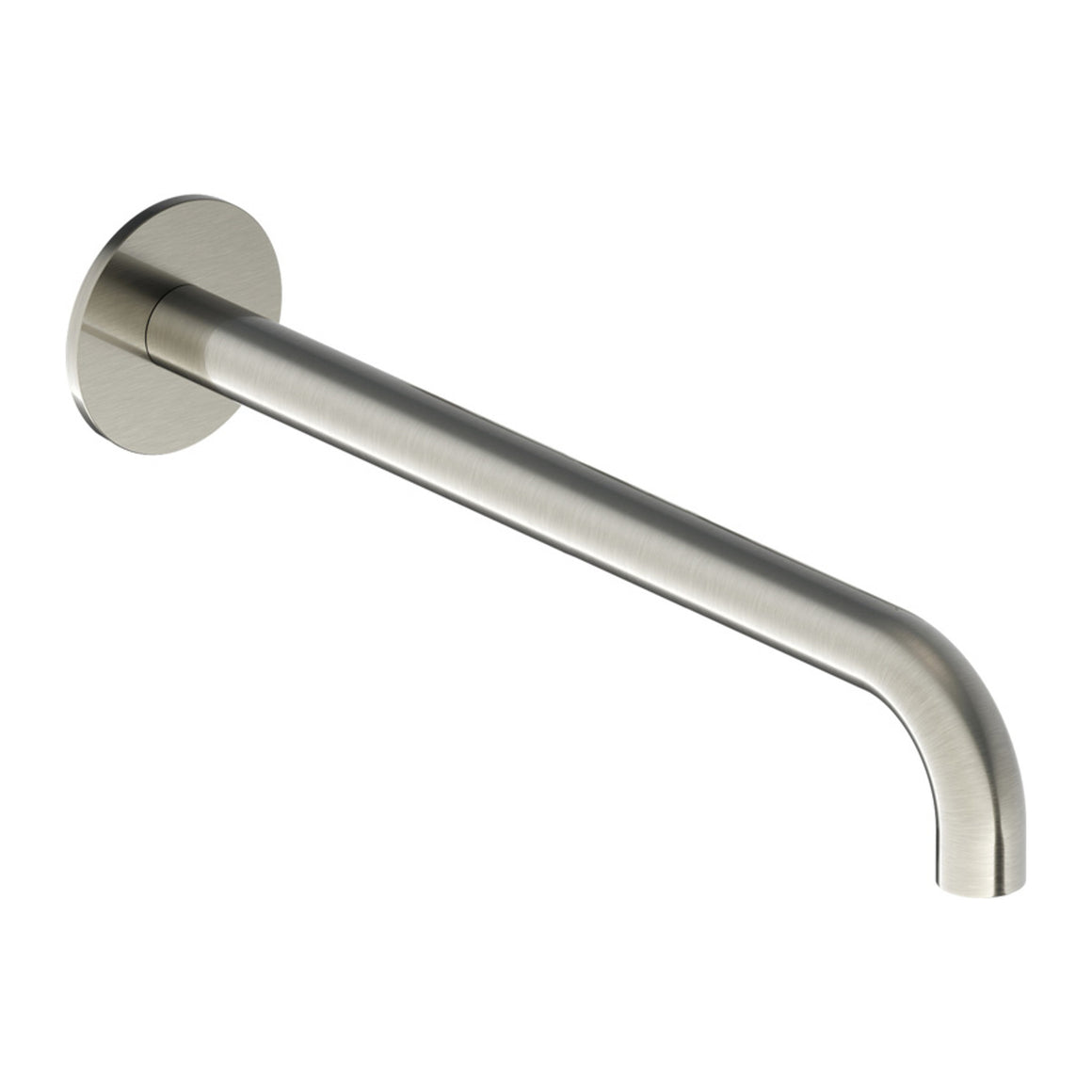 Hotbath Cobber CB095 uitloop voor inbouw wastafelkraan Geborsteld nikkel 25 cm productfoto