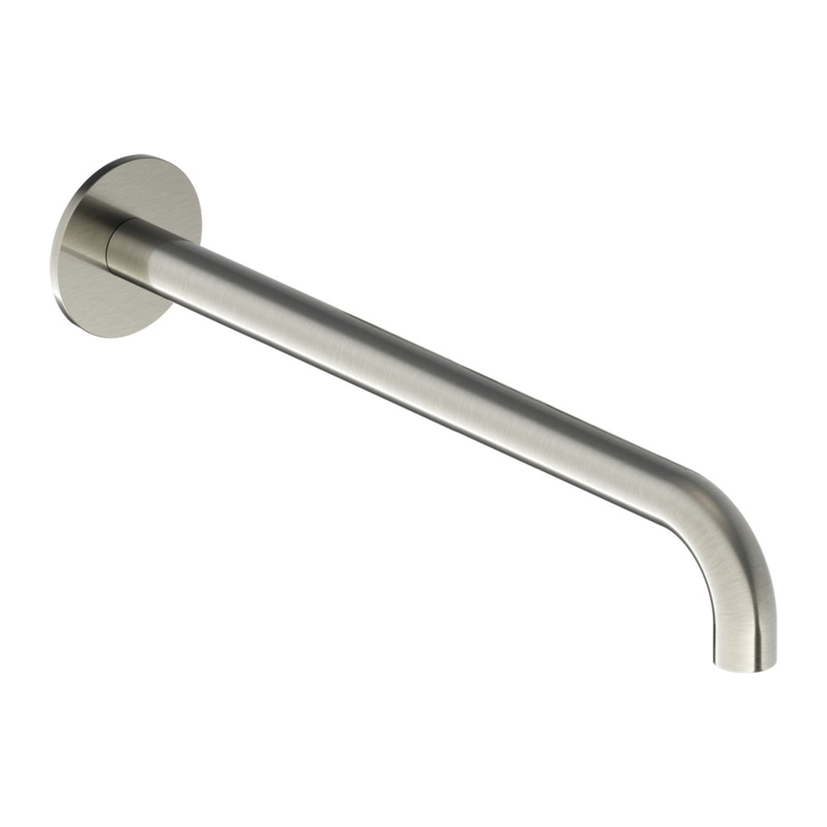 Hotbath Cobber CB095 uitloop voor inbouw wastafelkraan Geborsteld nikkel 30 cm productfoto