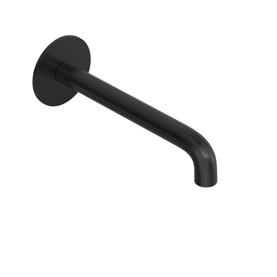Hotbath Cobber CB095 uitloop voor inbouw wastafelkraan Geborsteld zwart PVD 18 cm productfoto