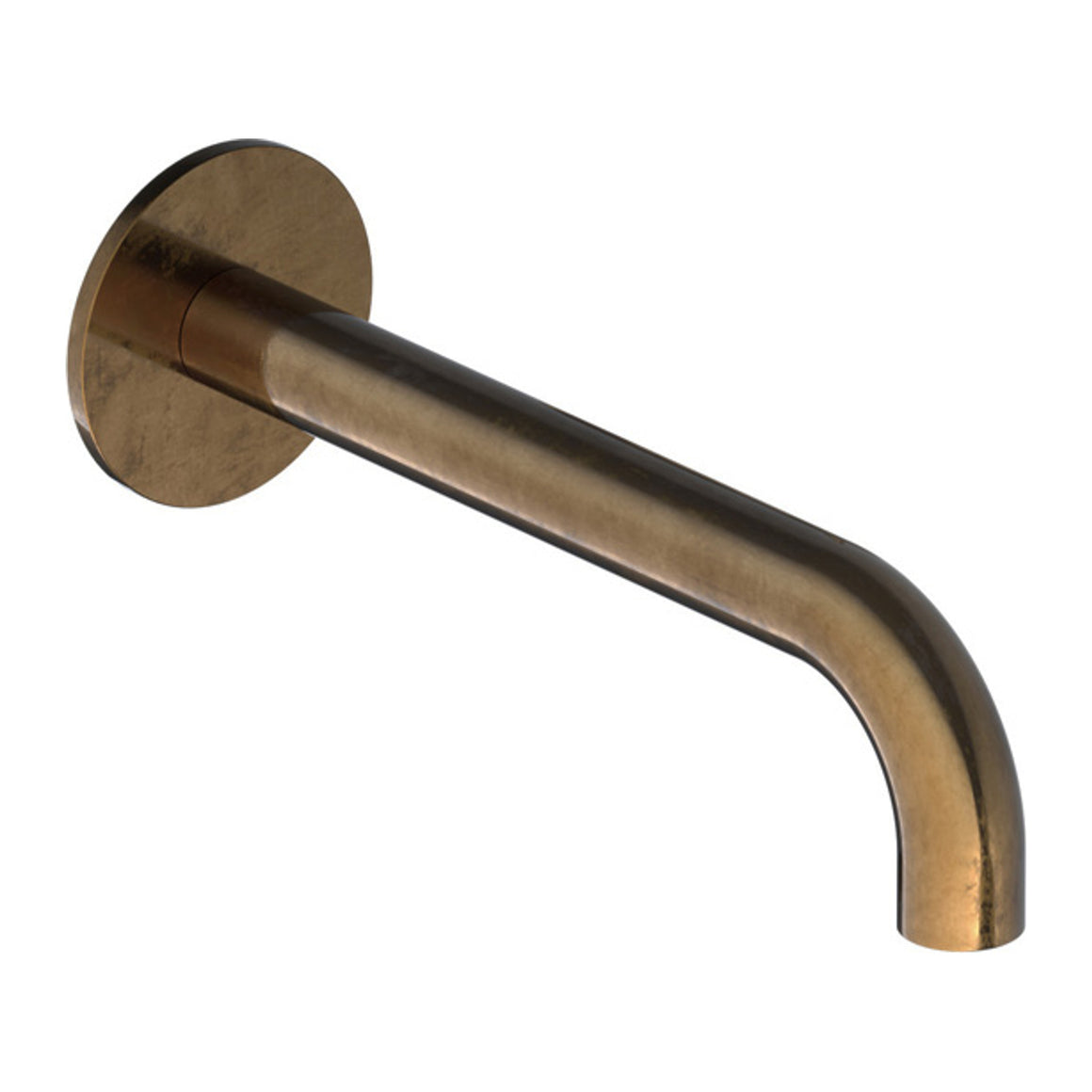 Hotbath Cobber CB095 uitloop voor inbouw wastafelkraan Verouderd messing 18 cm productfoto