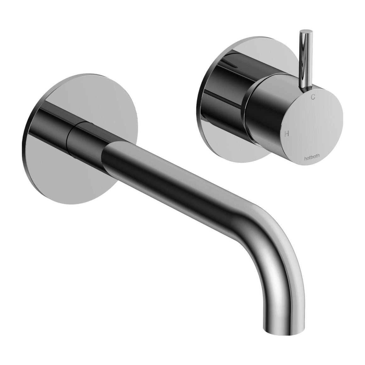 Hotbath Cobber CB105 inbouw wastafelkraan 2-gats uitloop 18 cm chroom productfoto
