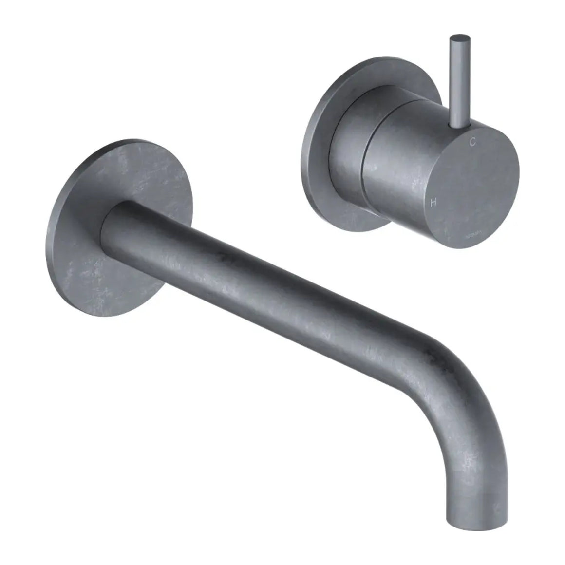 Hotbath Cobber CB105 inbouw wastafelkraan 2-gats uitloop 18 cm verouderd ijzer productfoto