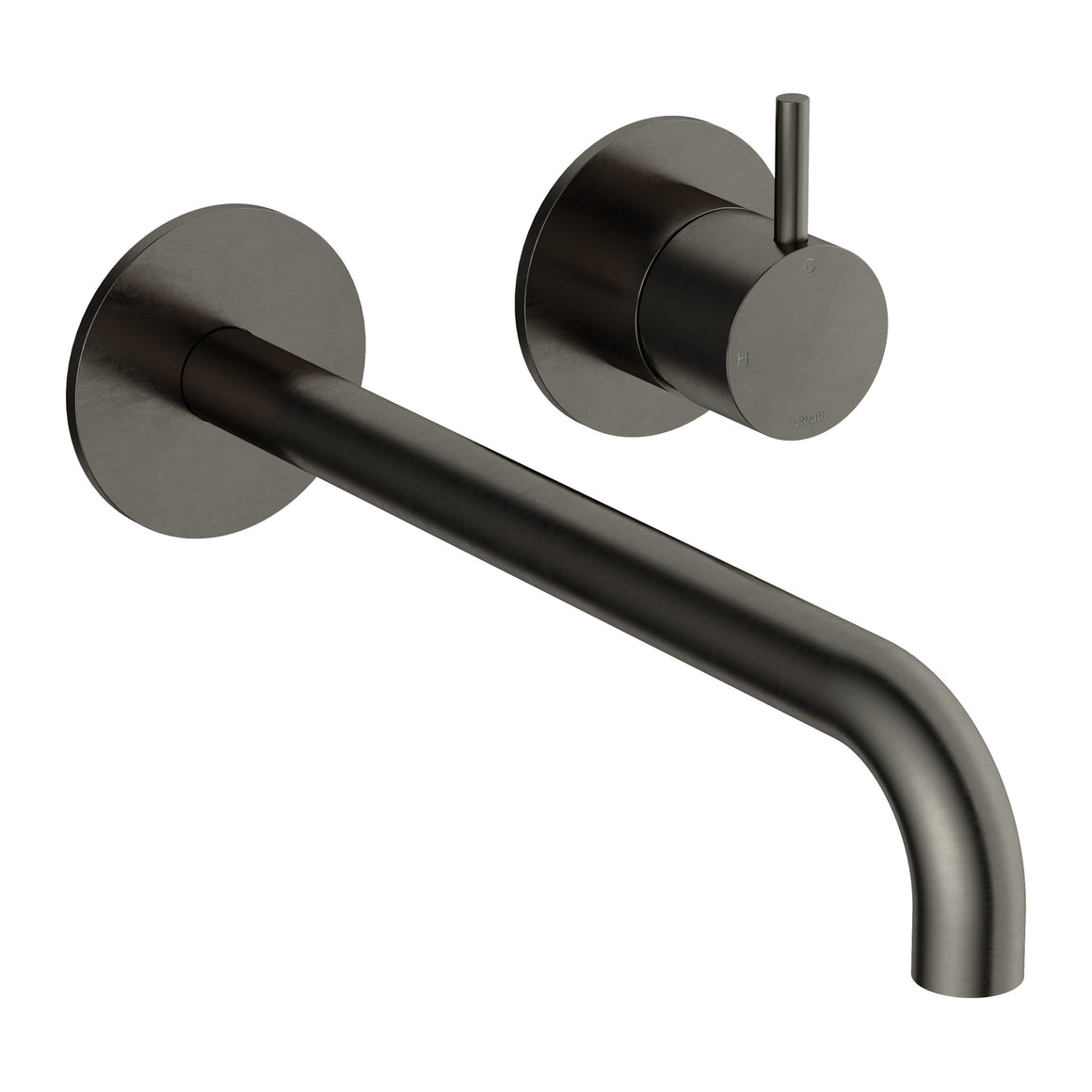 Hotbath Cobber CB105EXT25 inbouw wastafelmengkraan 2-gats met 25 cm uitloop Verouderd ijzer productfoto