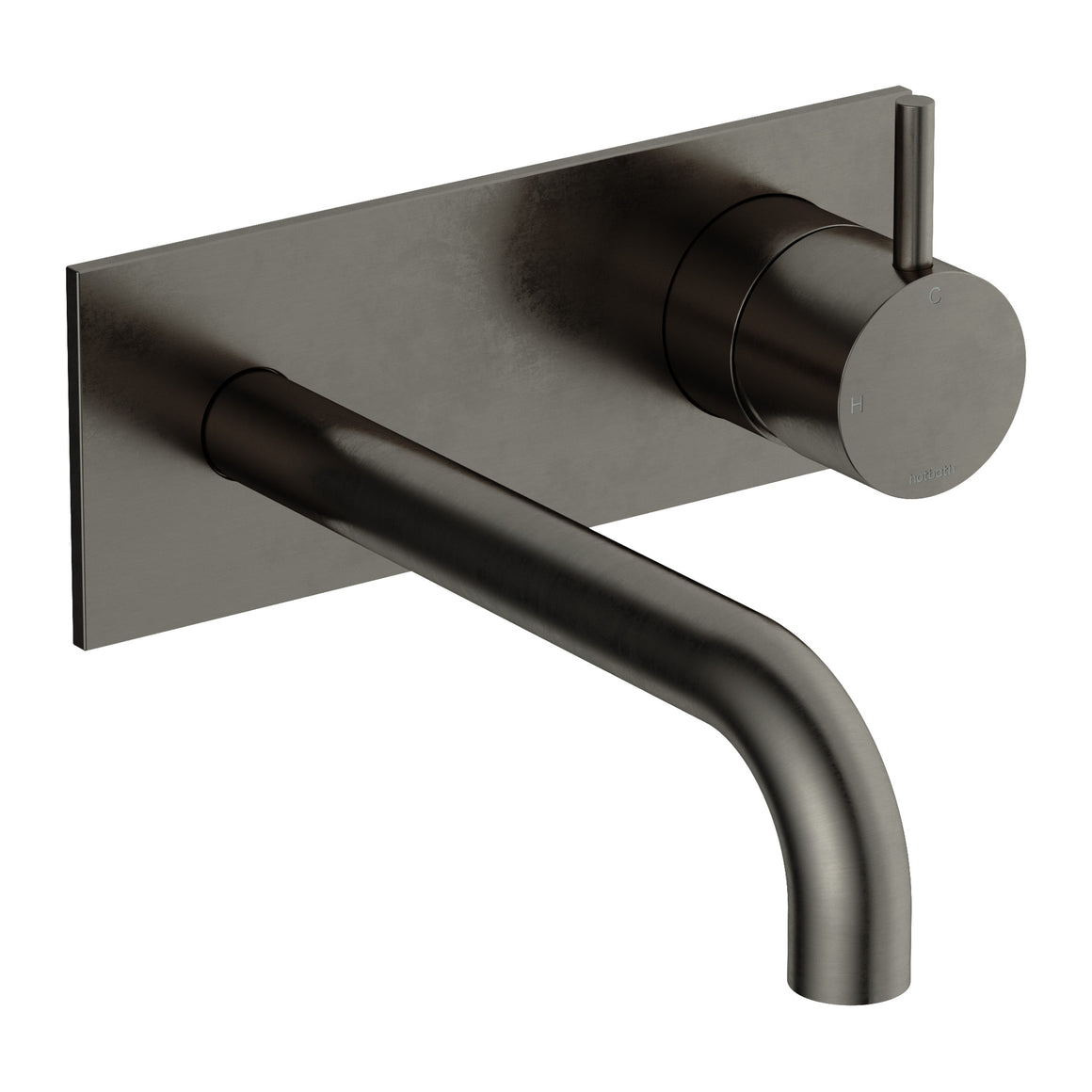 Hotbath Cobber CB106 inbouw wastafelmengkraan met achterplaat Verouderd ijzer 18 cm productfoto