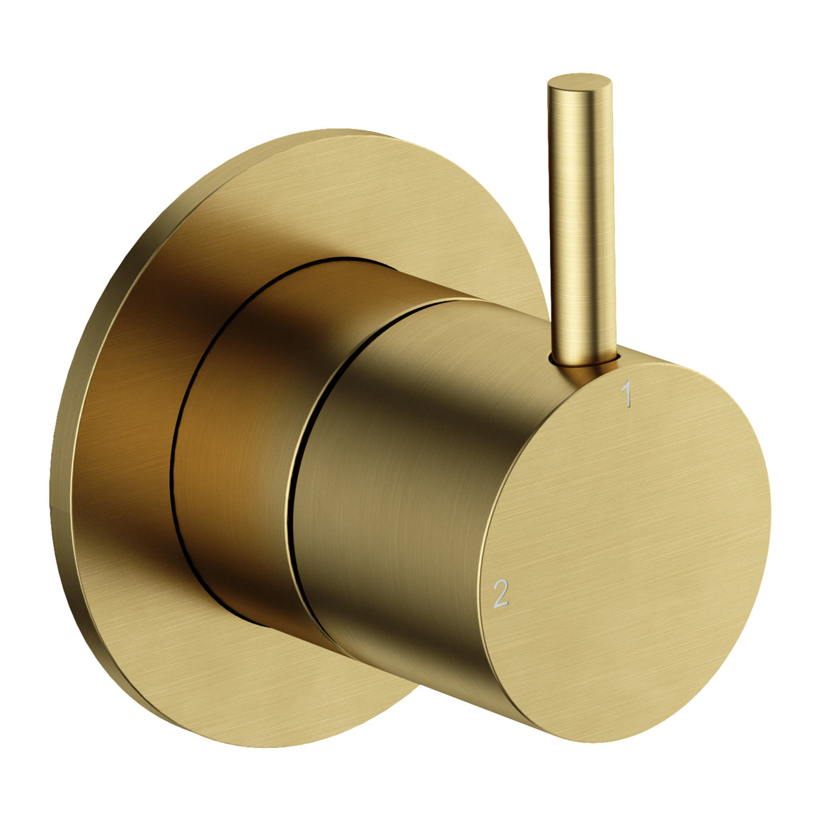 Hotbath Cobber CB111 inbouw 2-weg omstel Geborsteld messing PVD productfoto