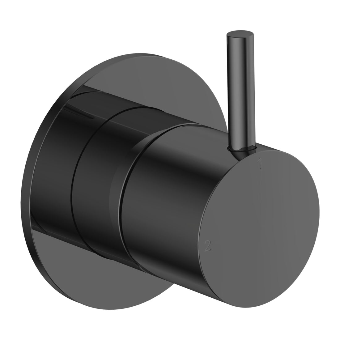 Hotbath Cobber CB111 inbouw 2-weg omstel Geborsteld zwart PVD productfoto (kleurimpressie)