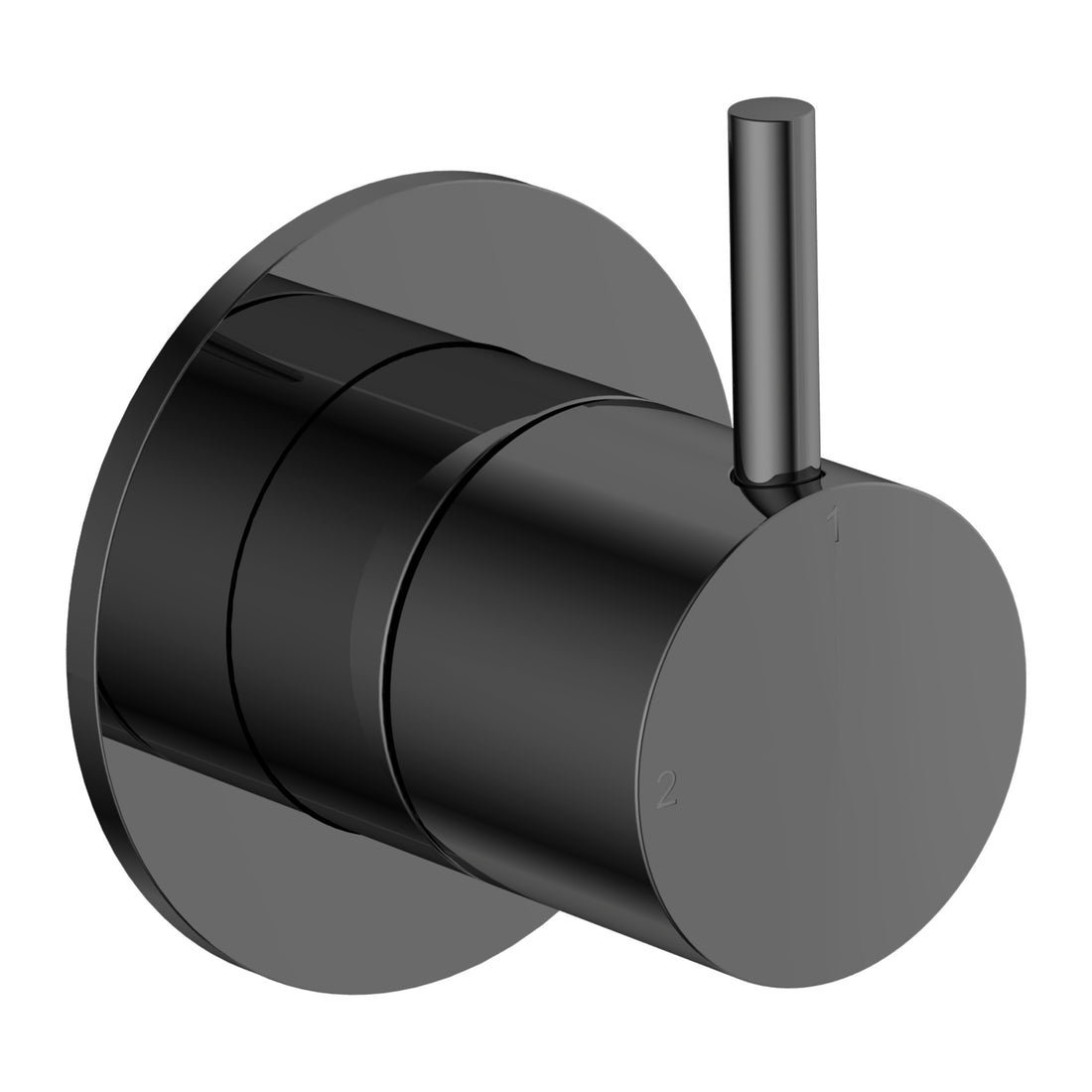 Hotbath Cobber CB111 inbouw 2-weg omstel Gepolijst zwart PVD productfoto (kleurimpressie)
