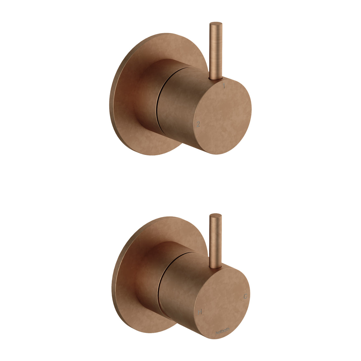 Hotbath Cobber CB129 inbouw douchemengkraan met 2-weg omstel Verouderd messing productfoto
