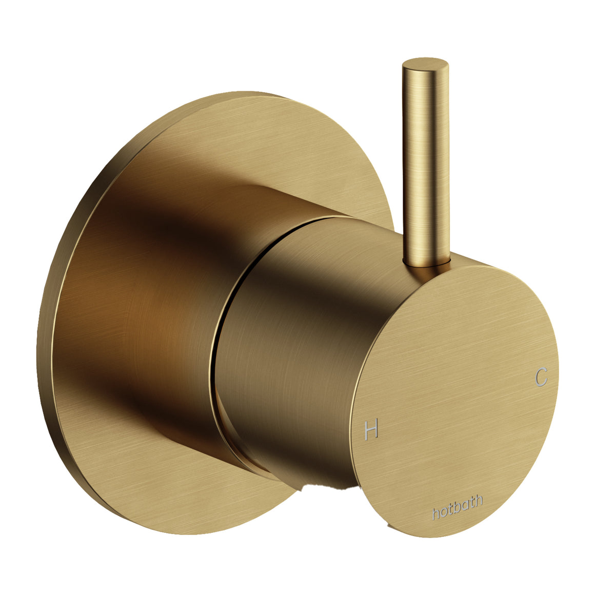 Hotbath Cobber CB131 inbouw douchemengkraan Geborsteld messing productfoto