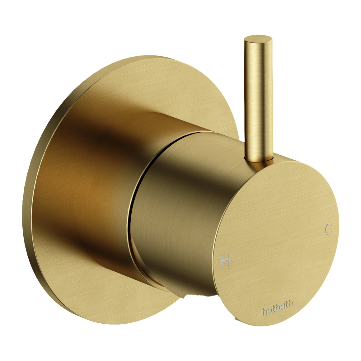 Hotbath Cobber CB131 inbouw douchemengkraan Geborsteld messing PVD productfoto