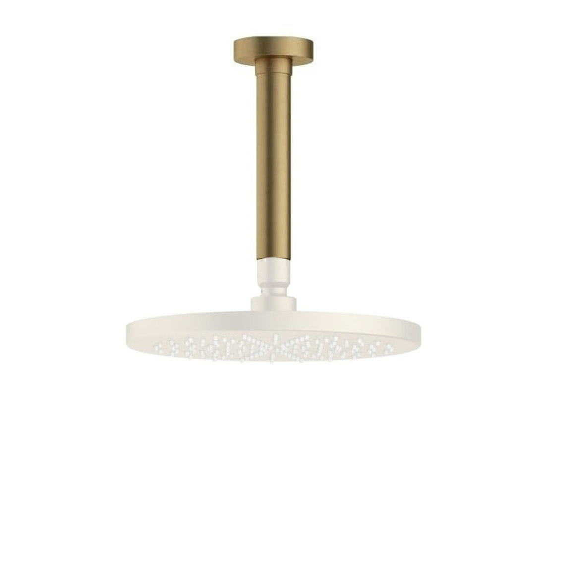 Hotbath Cobber CB452 plafondbuis rond 15 cm Geborsteld messing productfoto