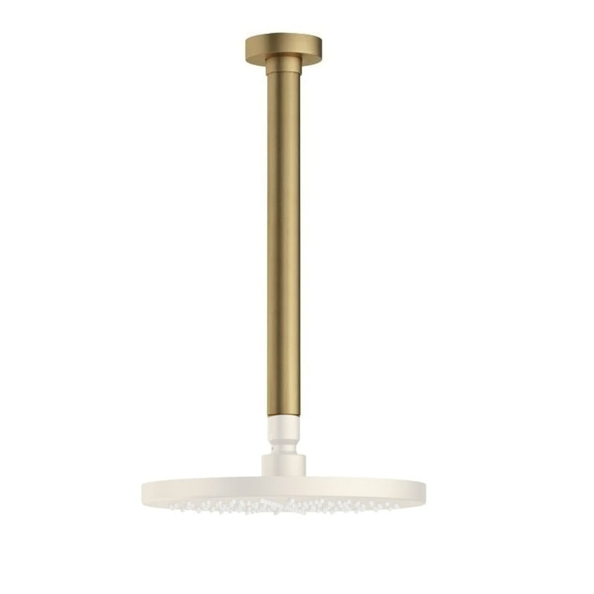 Hotbath Cobber CB453 plafondbuis rond 30 cm Geborsteld messing productfoto